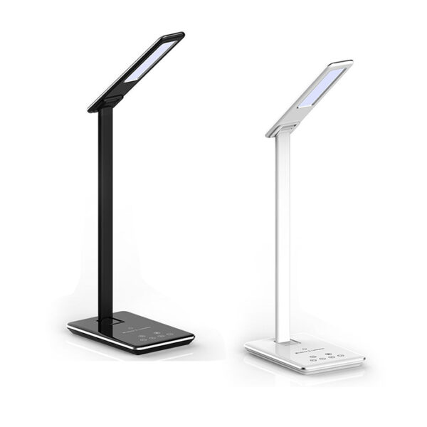 4W LED Table Lamp with Wireless Charger Black And White